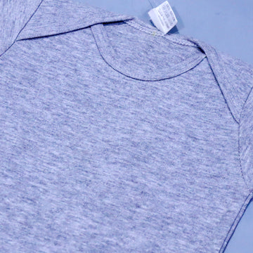 HAZEL GREY PLAIN HALF BODY HALF SLEEVES ROMPER